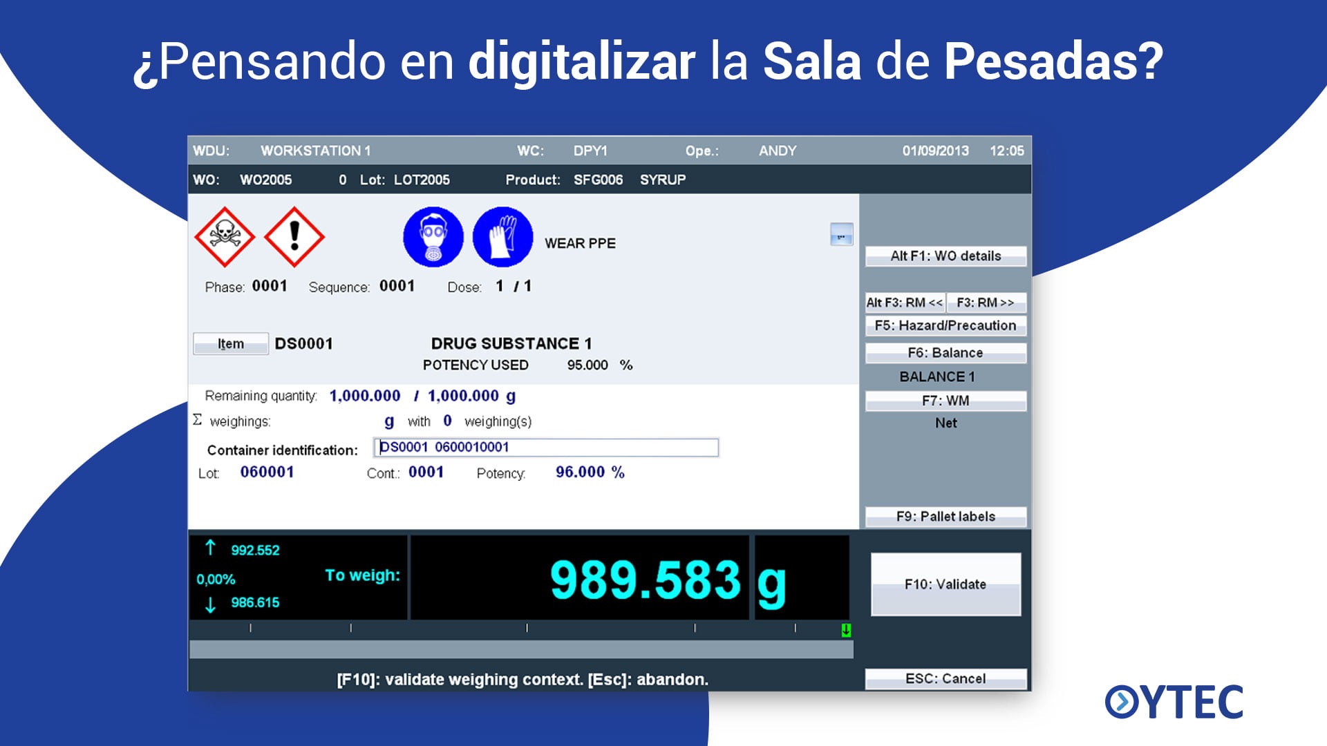 Está a pensar digitalizar a Sala de Pesagens?